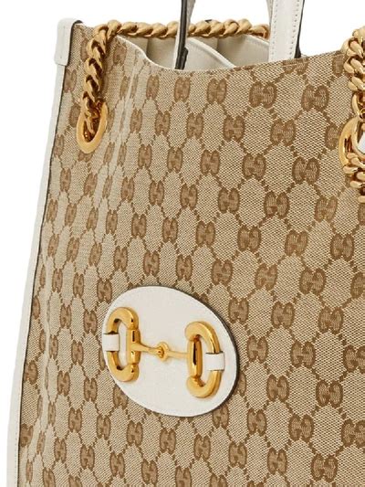 gucci horsebit medium tote bag